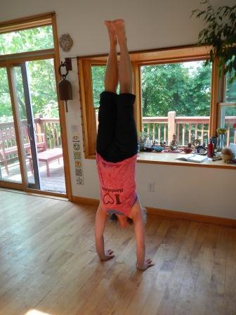 LJ - Handstand at Neighborhood Yoga in Boone, NC